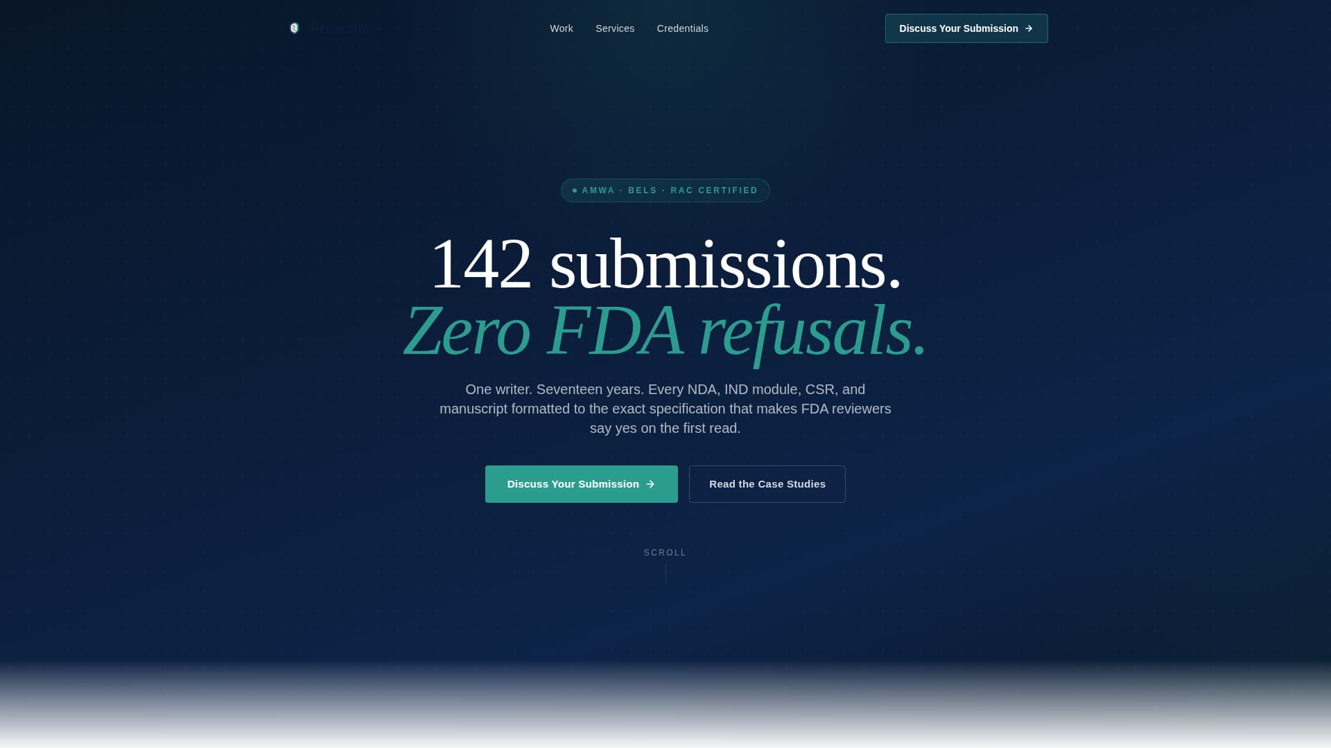 Medical Writer Professional Website Template