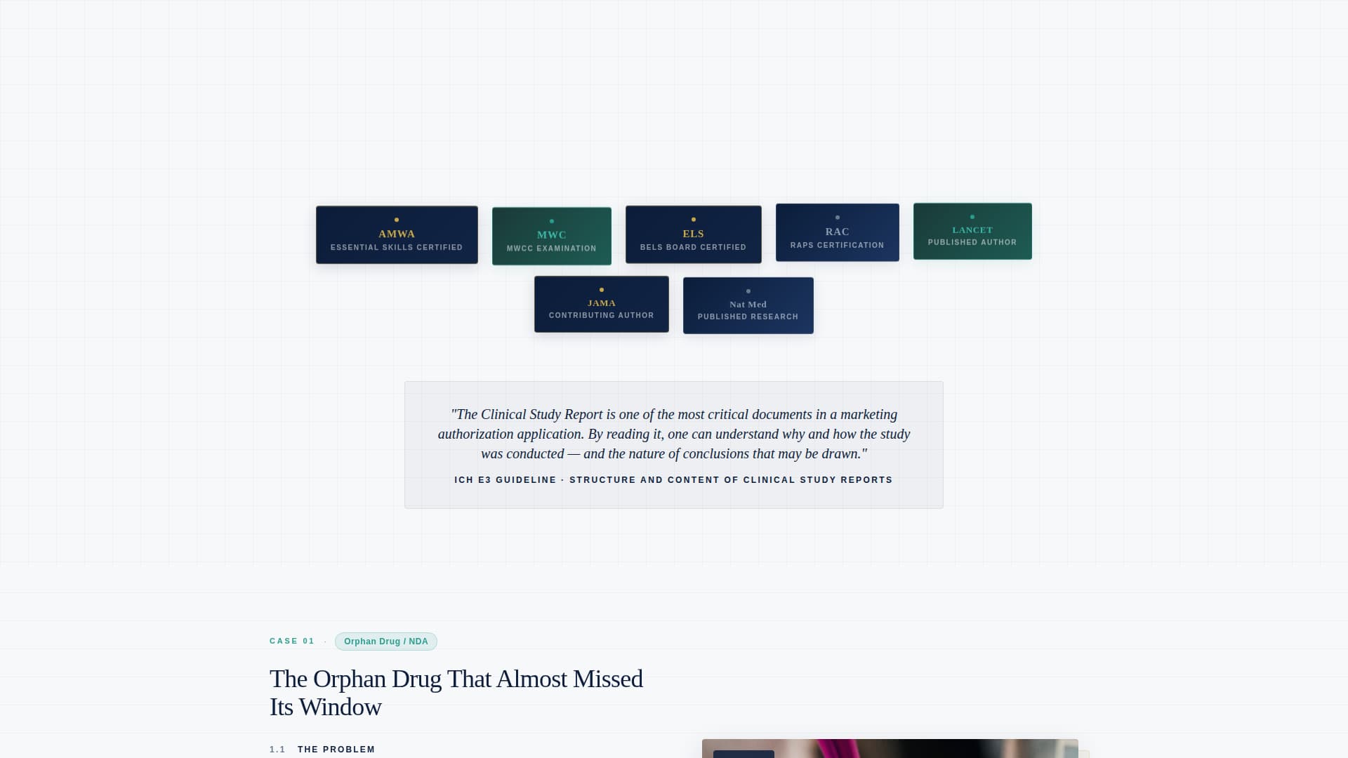 Medical Writer Professional Website Template