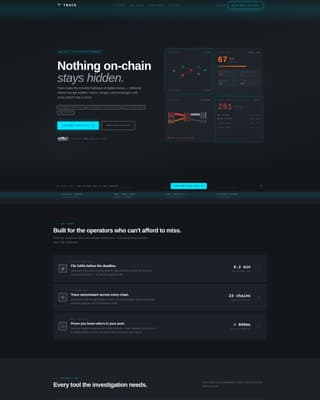 Trace - Powerful Blockchain Landing Page Template