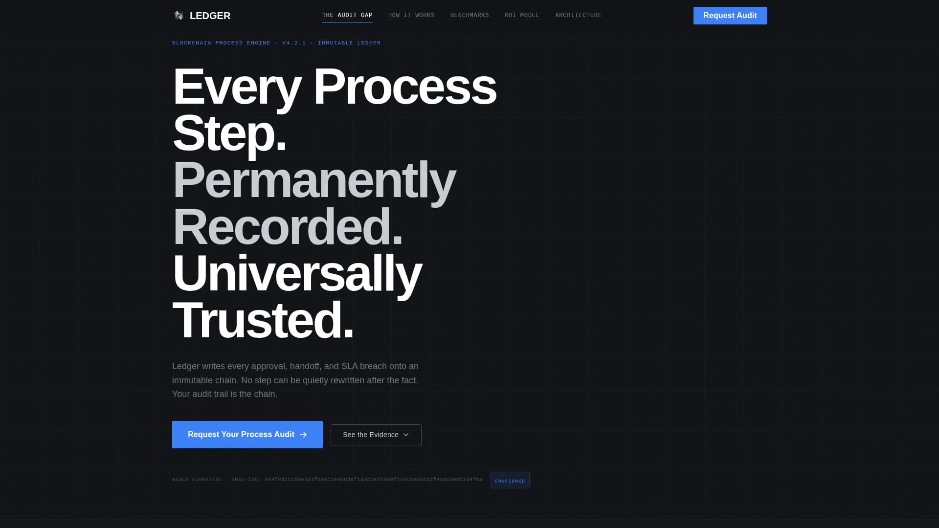 Blockchain-Based Enterprise Software Privacy Policy Website Template