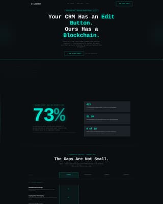 Blockchain-Based Enterprise Software Privacy Policy Website Template