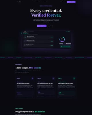 Chain - Verified Credential Landing Page Template