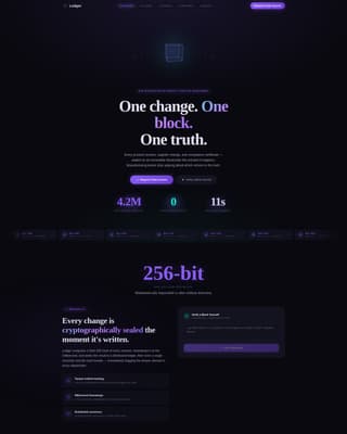 Blockchain-Based Enterprise Software Specialist Privacy Policy Website Template