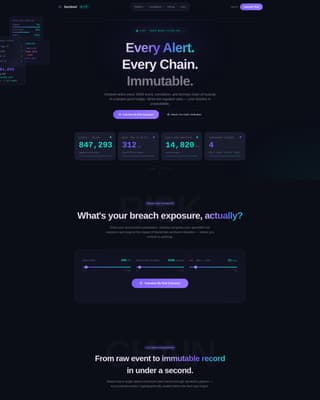 Blockchain-Based Enterprise Software Specialist Pricing Website Template