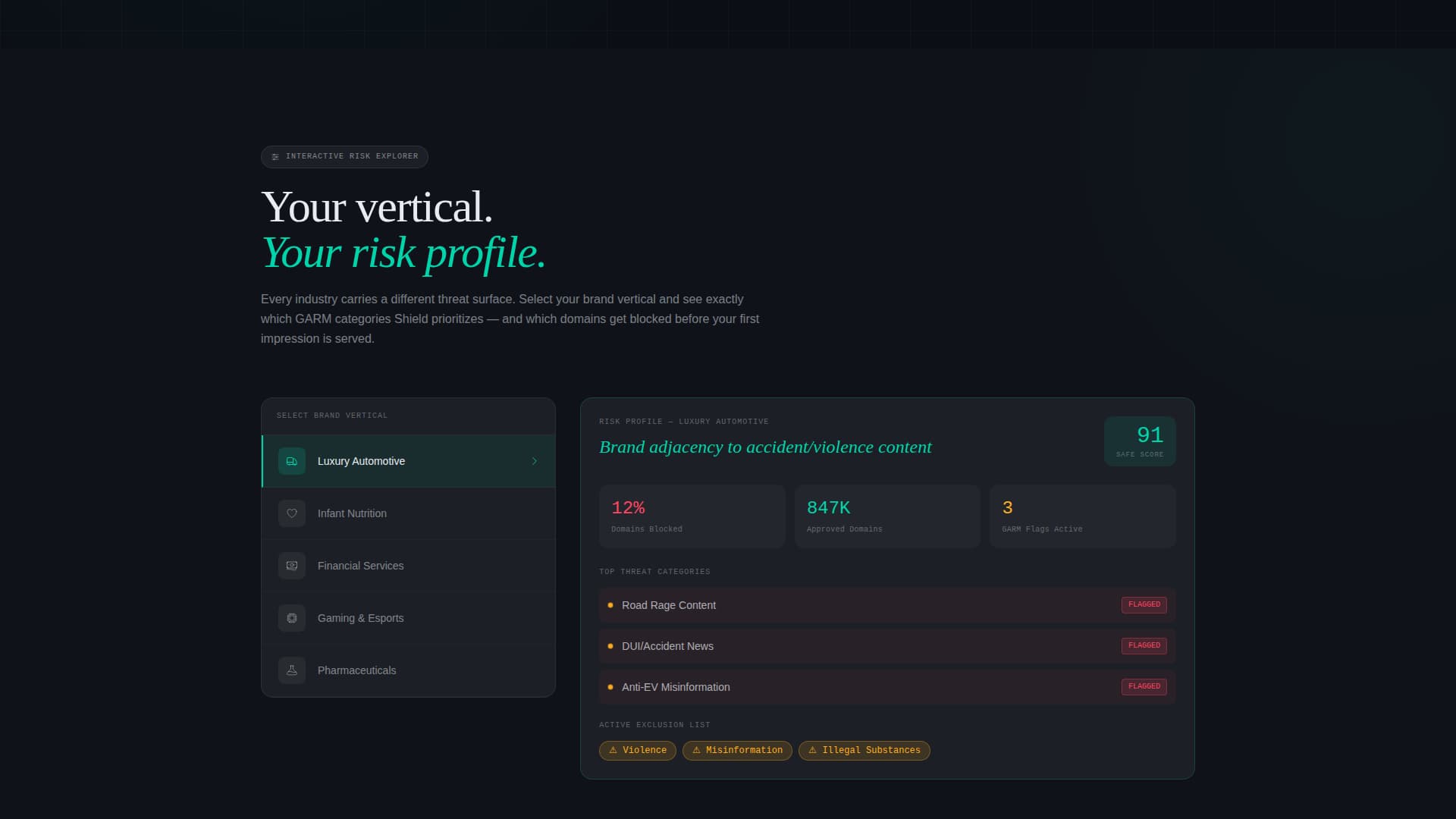 Shield - Intelligent Brandsafety Landing Page Template