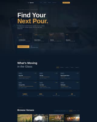 Taproom - Curated Brewery Landing Page Template