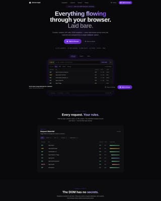 Intercept - Powerful Browserextension Landing Page Template