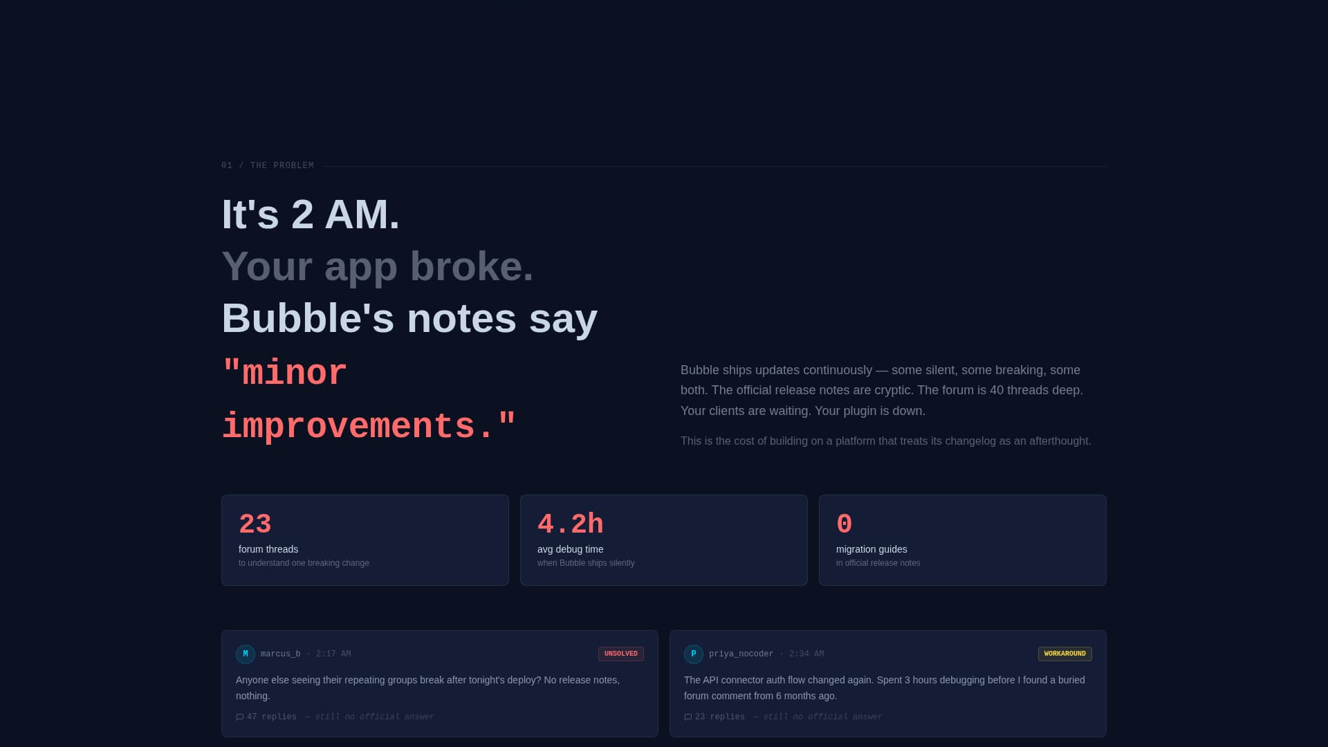 Changelog - Smarter Bubble Landing Page Template