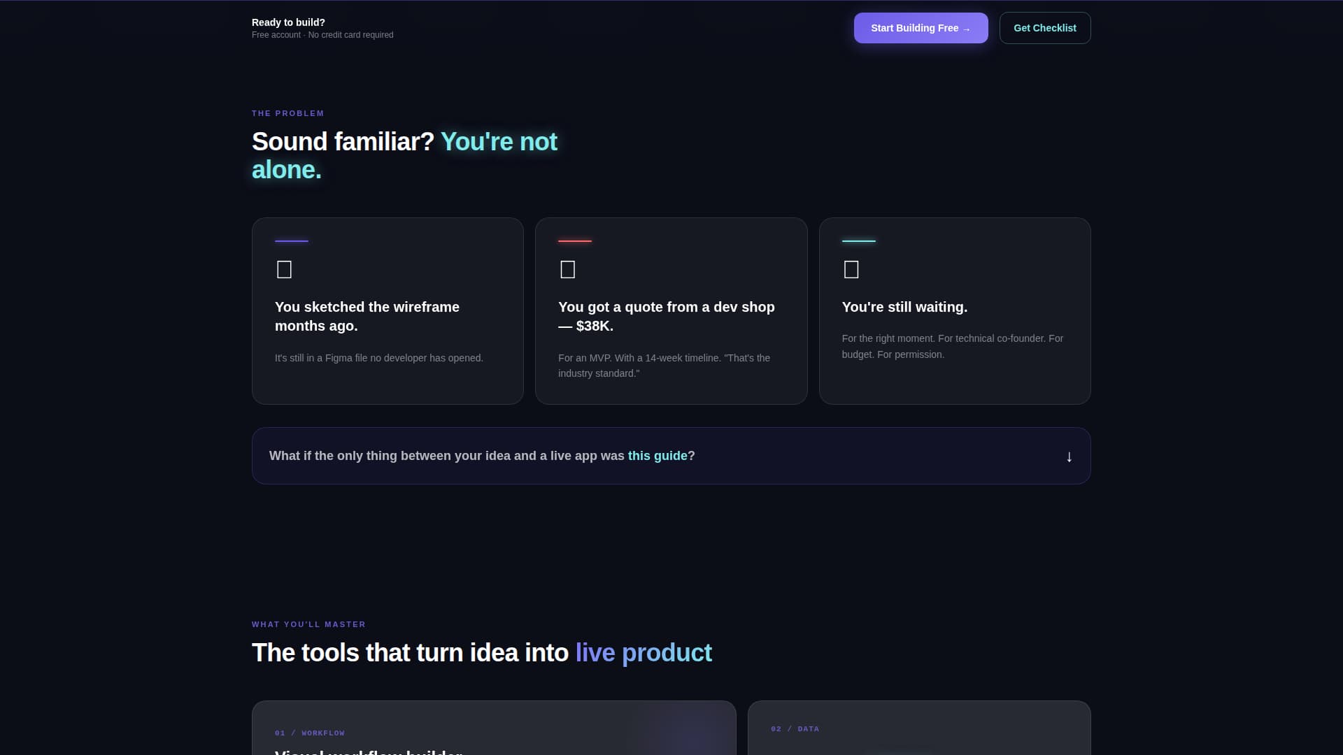 Bubble - Electric Nocode Landing Page Template