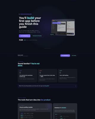 Bubble - Electric Nocode Landing Page Template