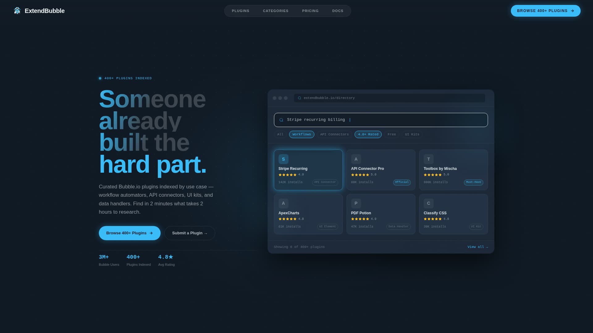 Extend - Powerful Plugin Landing Page Template