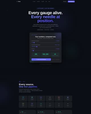 Pulse - Dynamic Intelligence Landing Page Template