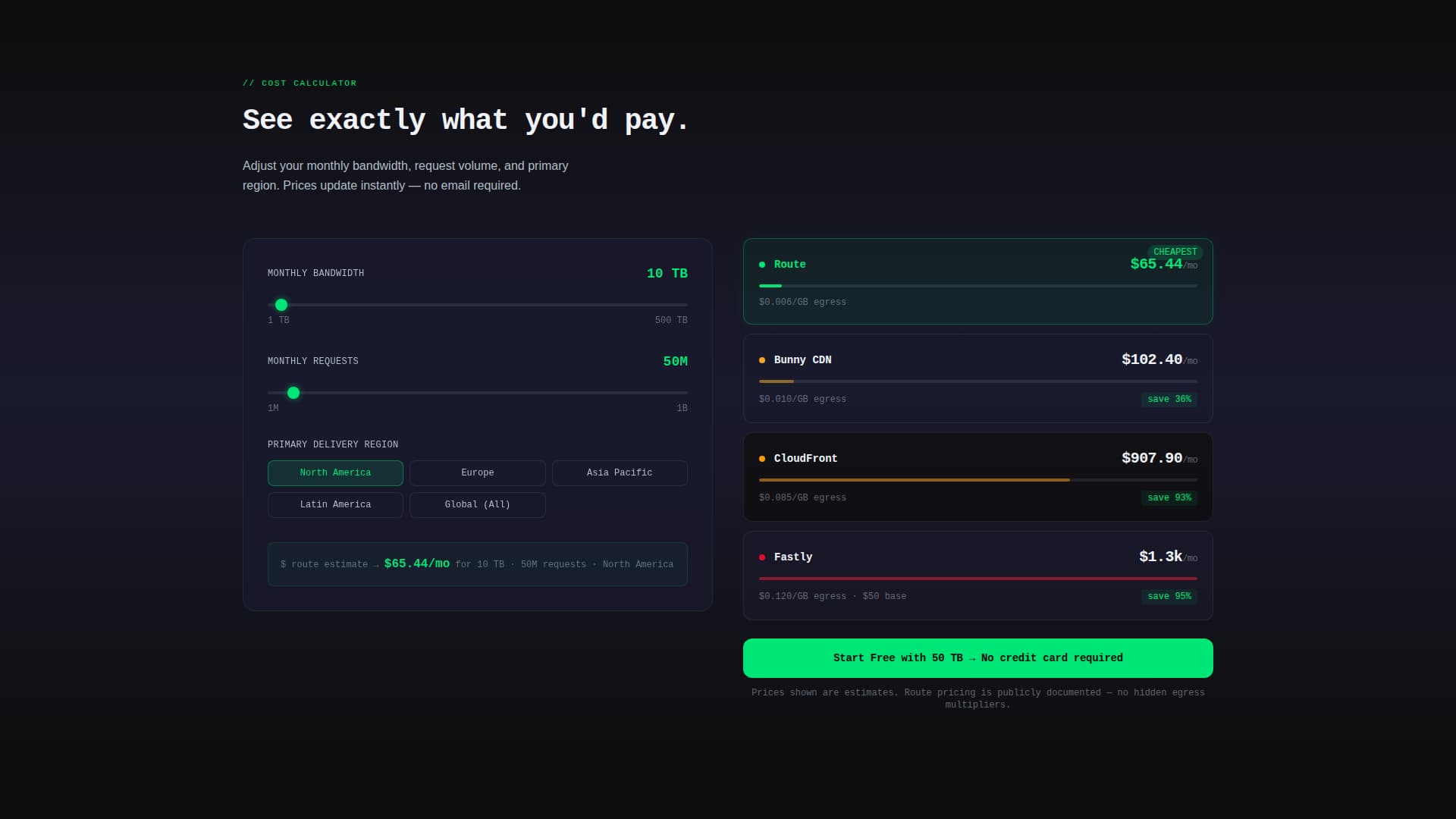 Cloud & DevOps Cost Calculator Website Template