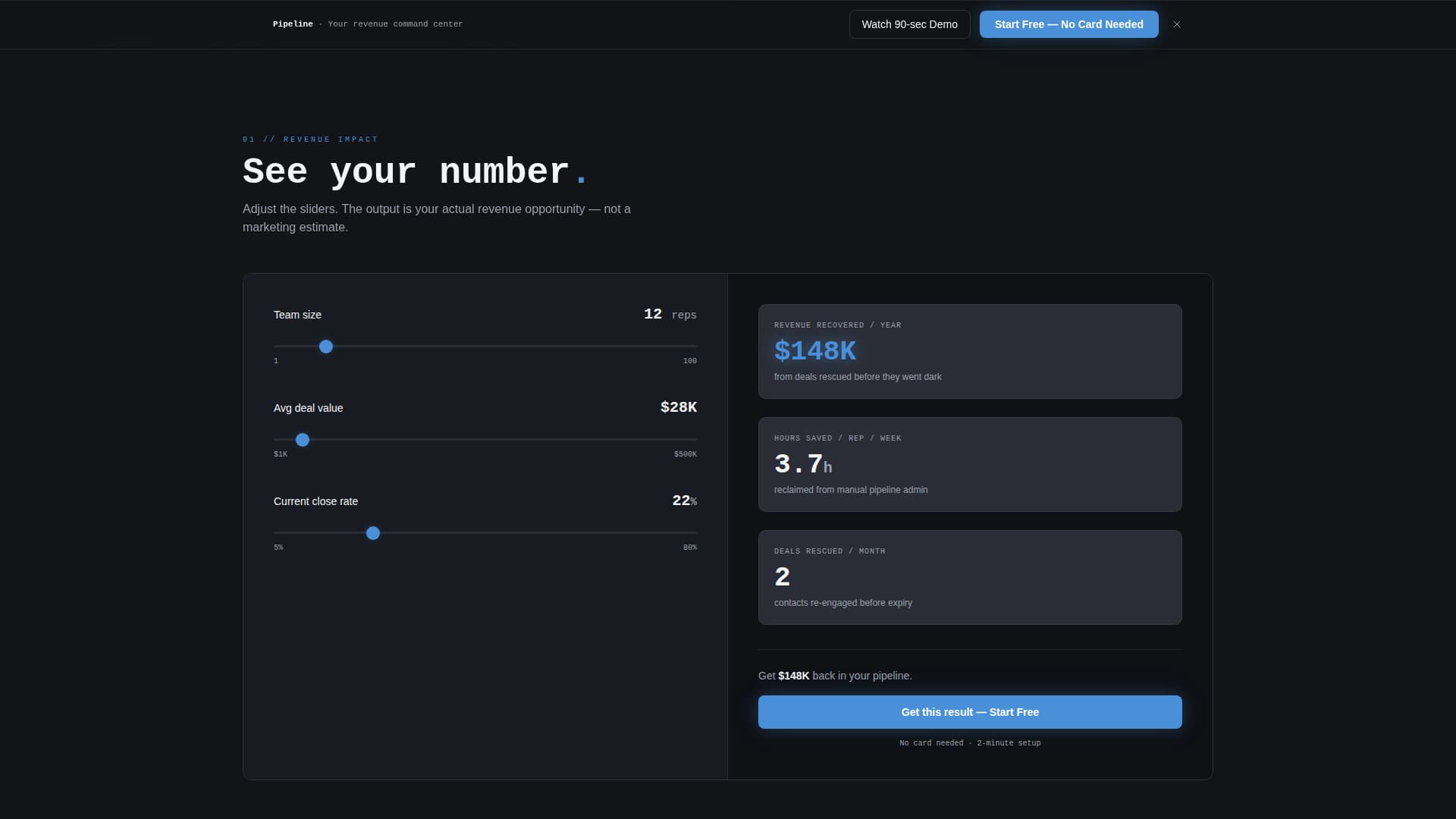 Pipeline - Powerful CRM Landing Page Template