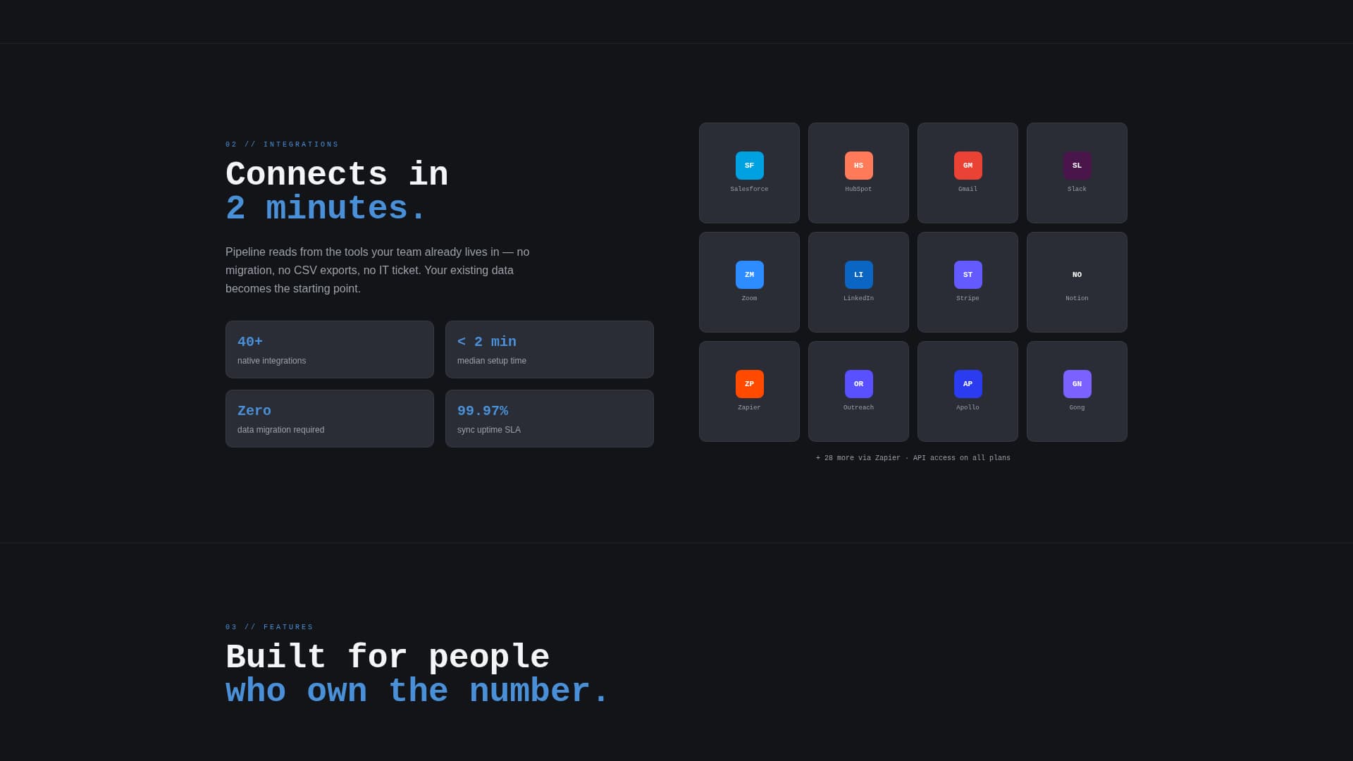 Pipeline - Powerful CRM Landing Page Template