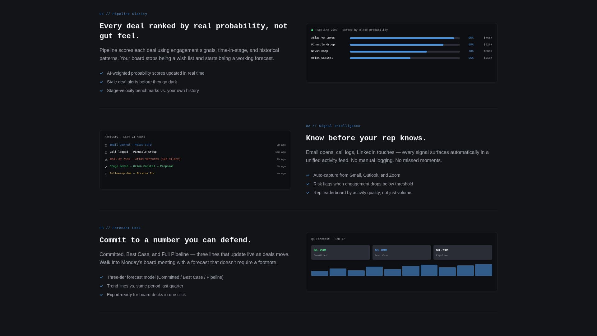 Pipeline - Powerful CRM Landing Page Template