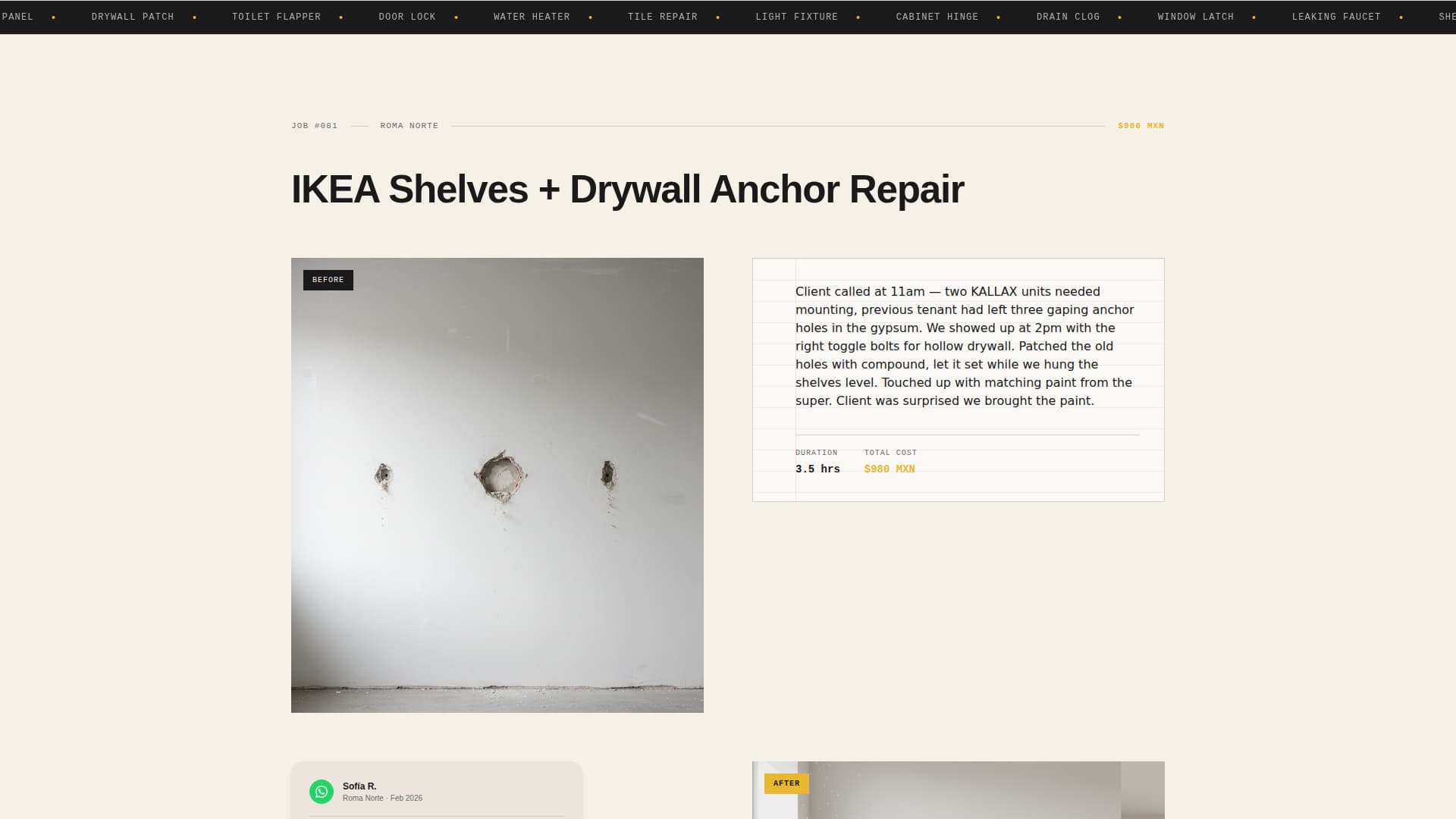 Arreglo - Reliable Handyman Landing Page Template
