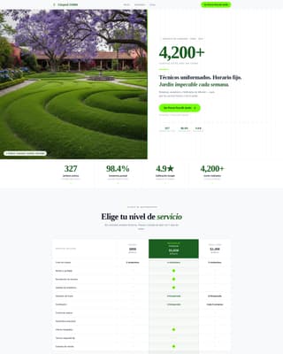 Csped - Precision Lawncare Landing Page Template