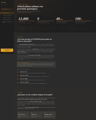 Poda - Precision Arborist Landing Page Template