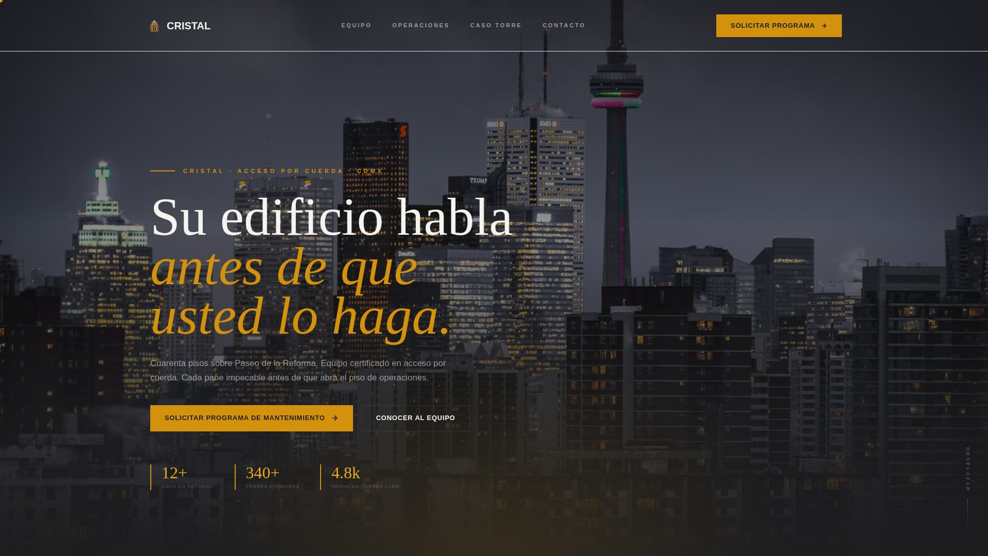 Cristal - Elite Facadecleaning Landing Page Template