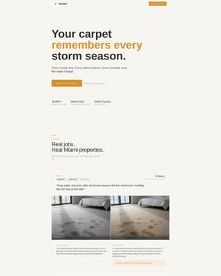 Steamer - Professional Carpetcleaning Landing Page Template
