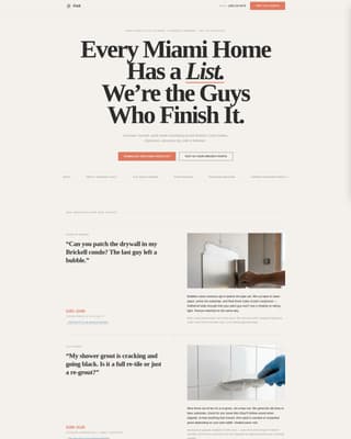 Restore — Trusted Home Repair Landing Page Template