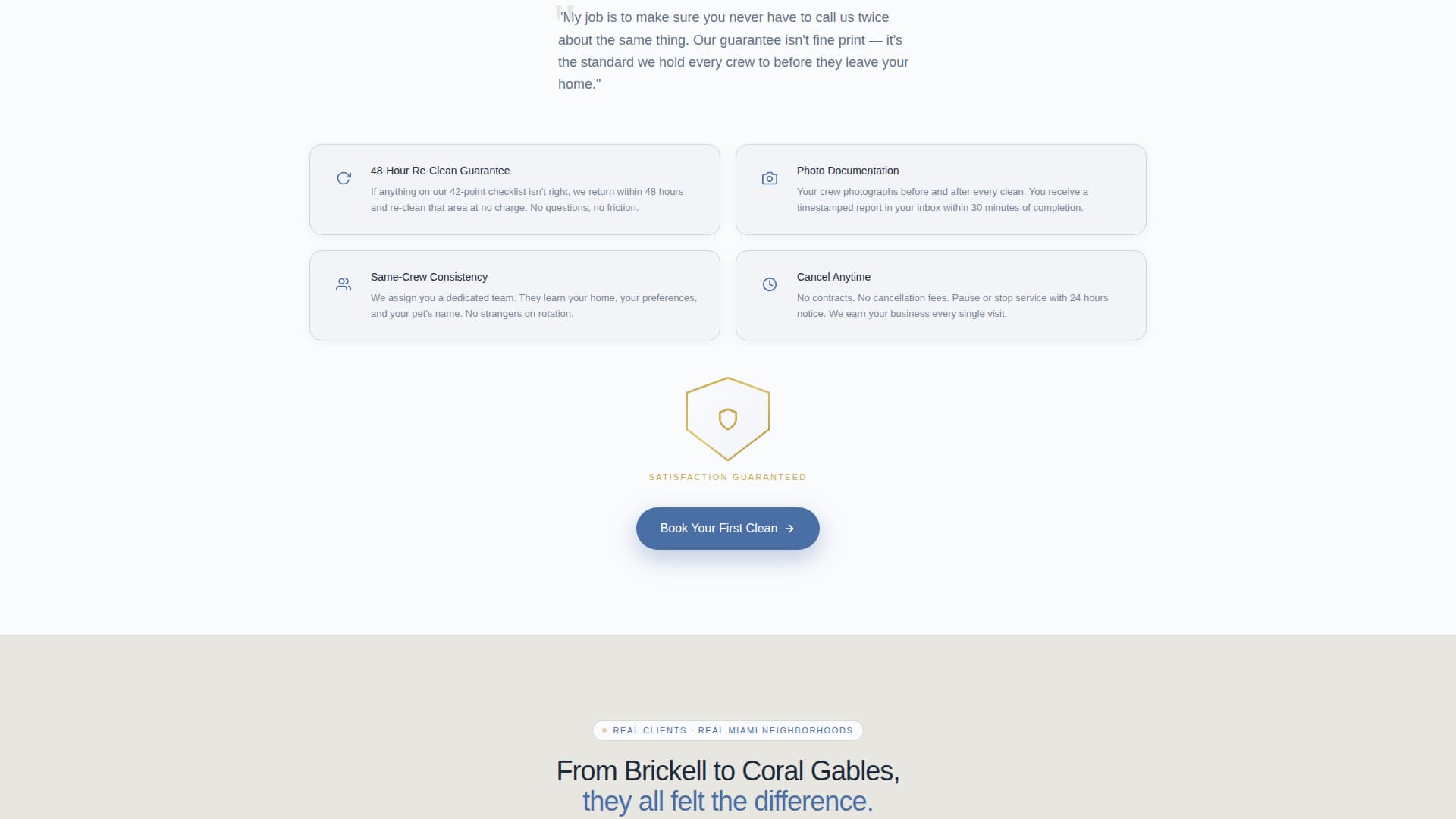 Pristine - Trusted Cleaning Landing Page Template
