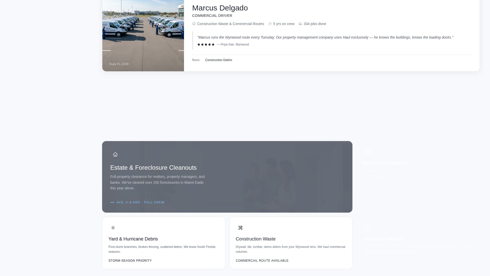 Haul - Trusted Junkremoval Landing Page Template