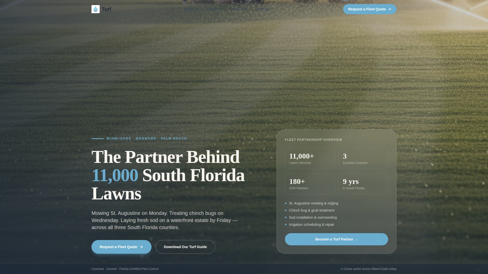 Verdant — Authoritative Grounds Maintenance Landing Page Template