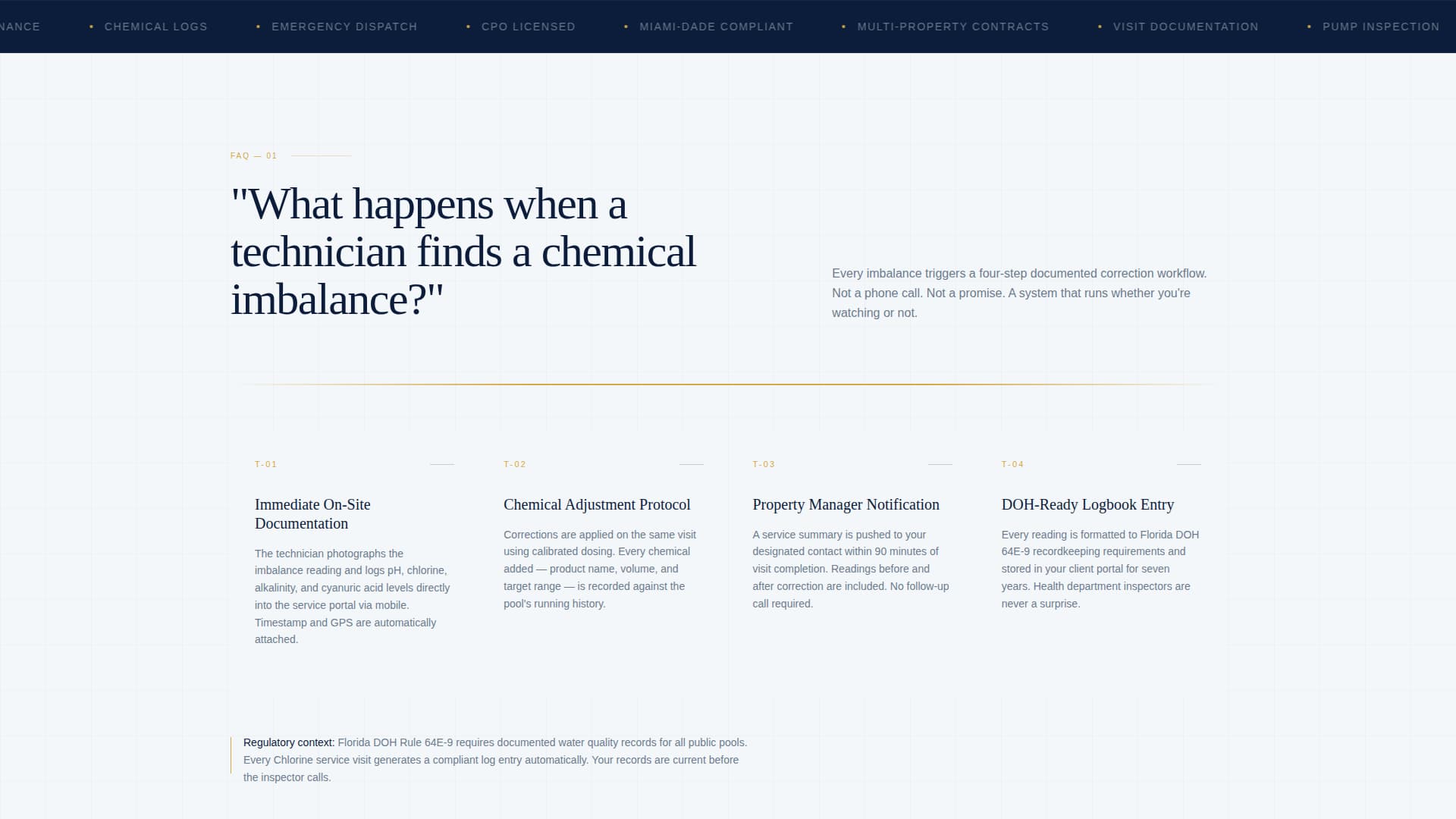 Chlorine - Precision Poolservice Landing Page Template