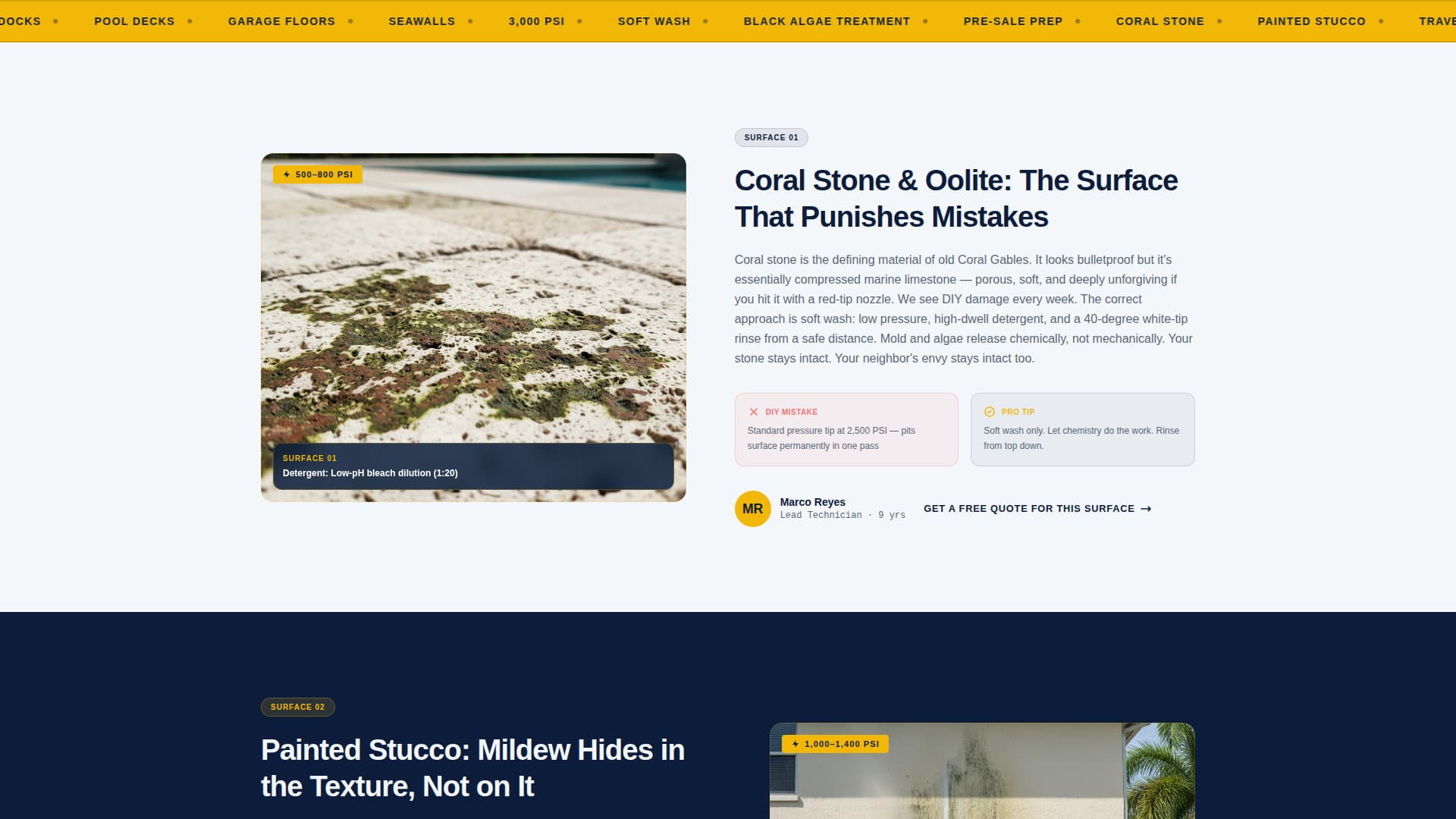 Blast — Certified Surface Restoration Landing Page Template