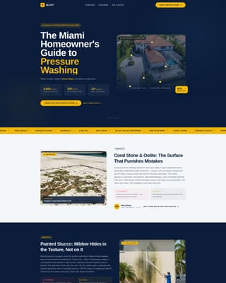 Blast — Certified Surface Restoration Landing Page Template