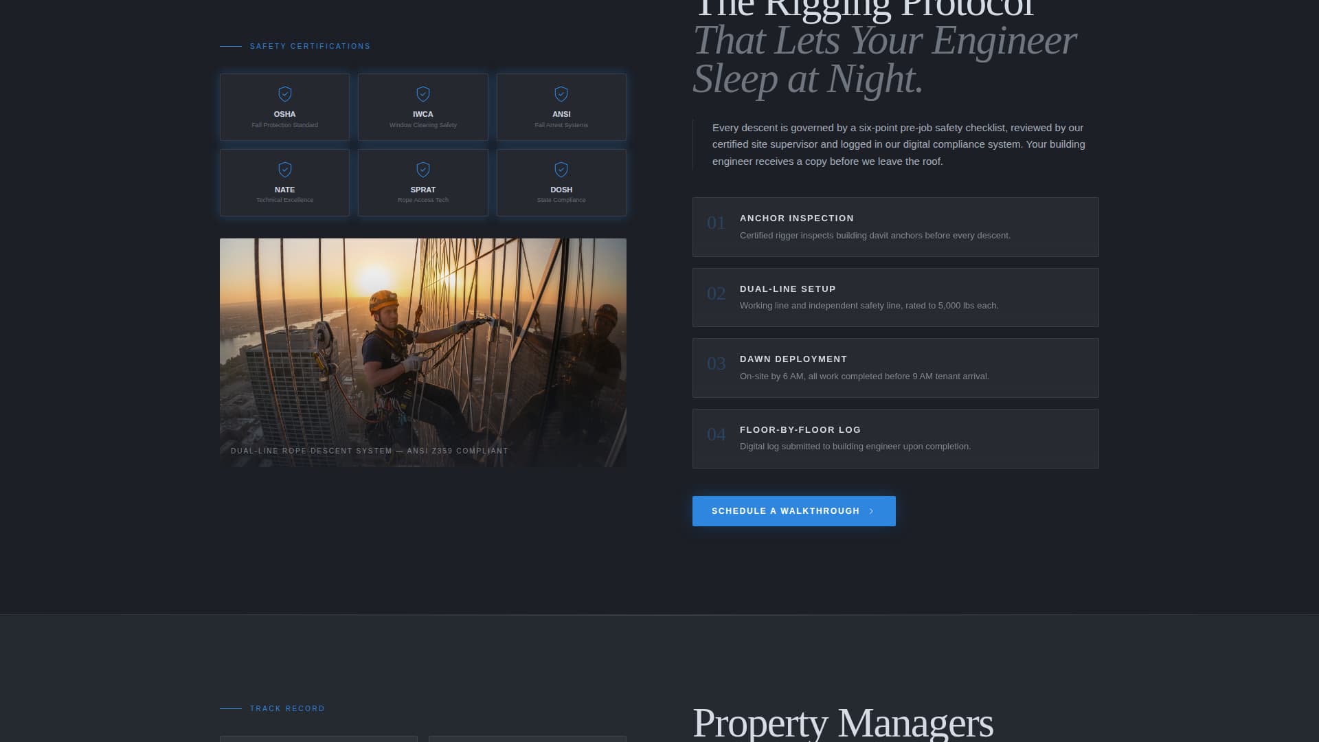Gleam - Trusted Highrise Landing Page Template