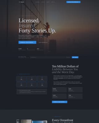 Gleam - Trusted Highrise Landing Page Template