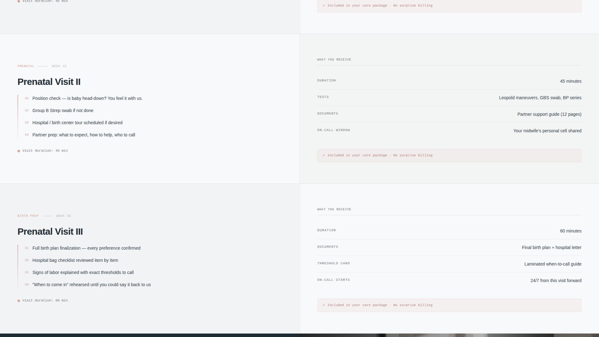 Doula - Transparent Midwife Landing Page Template