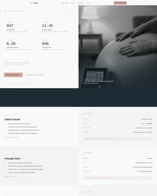 Doula - Transparent Midwife Landing Page Template
