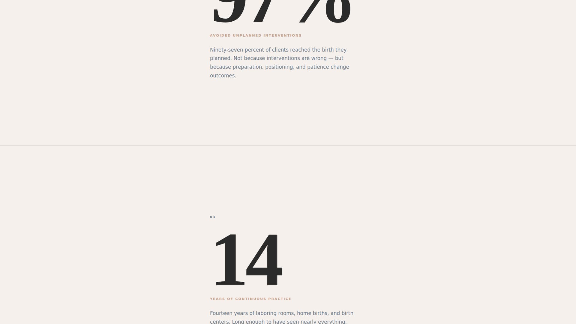 Birthwork - Authoritative Midwife Landing Page Template