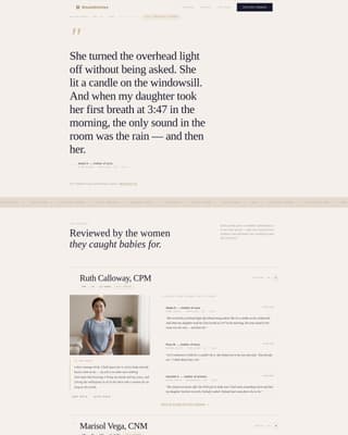 Doula - Trusted Midwife Landing Page Template