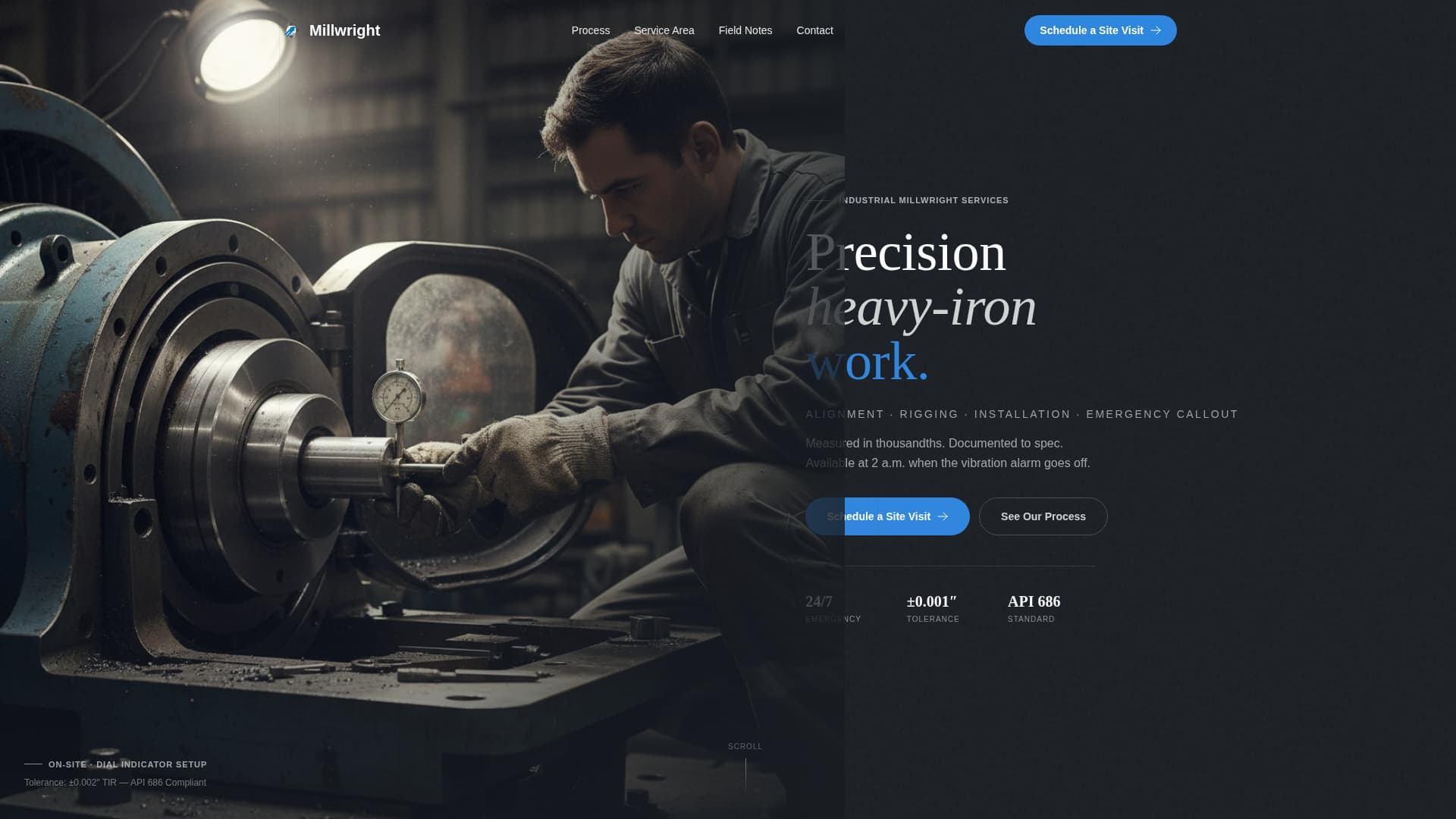 Forge — Expert Industrial Manufacturing Landing Page Template