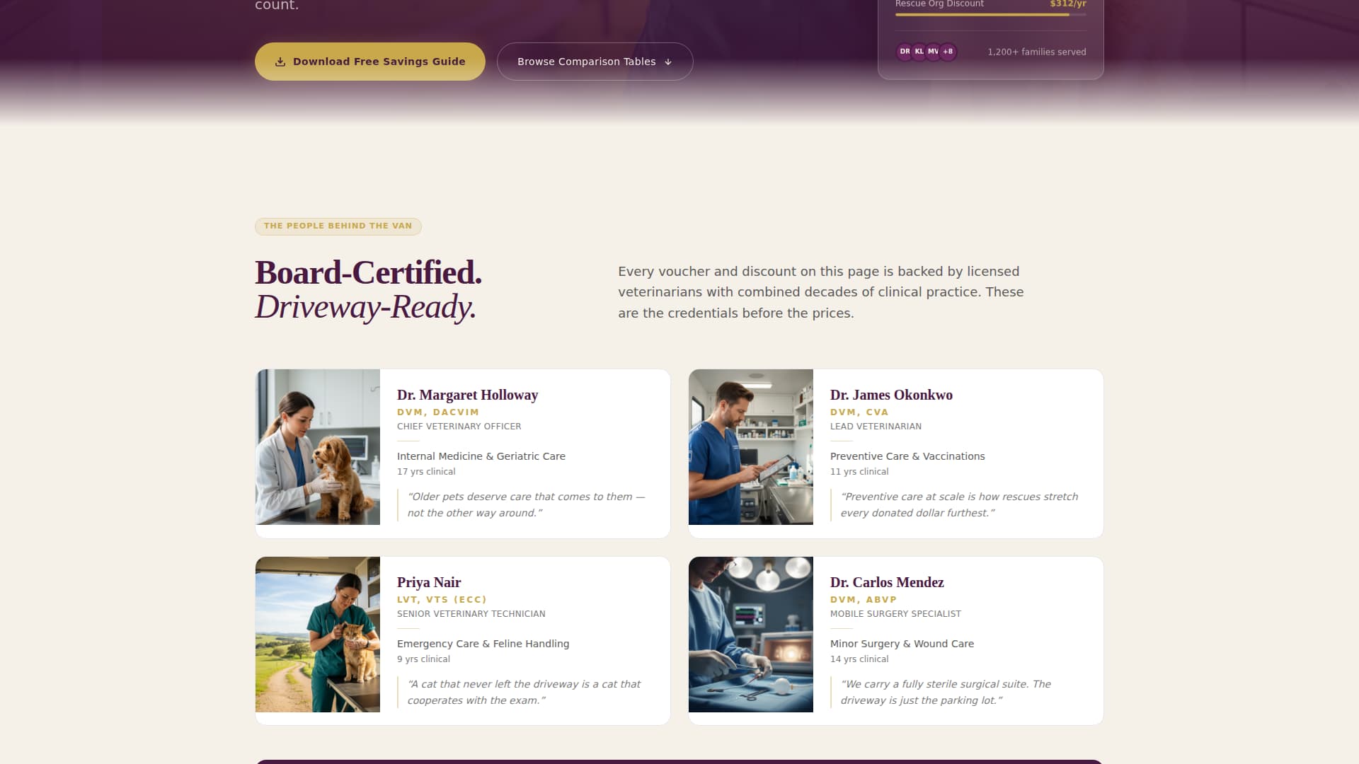 Voucher - Trusted Mobilevet Landing Page Template