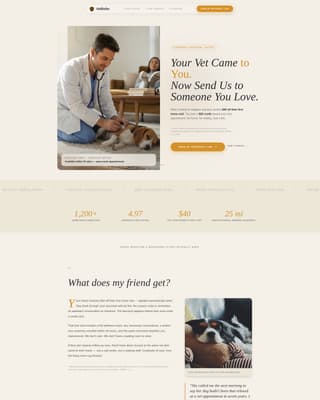 Vetrefer - Trusted Mobilevet Landing Page Template
