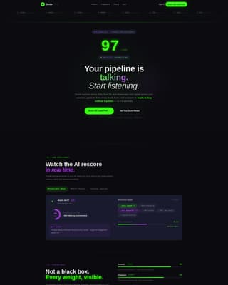 Score - Powerful Cannabisai Landing Page Template