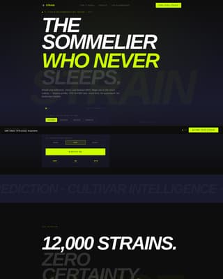 Strain - Precision Cannabis Landing Page Template