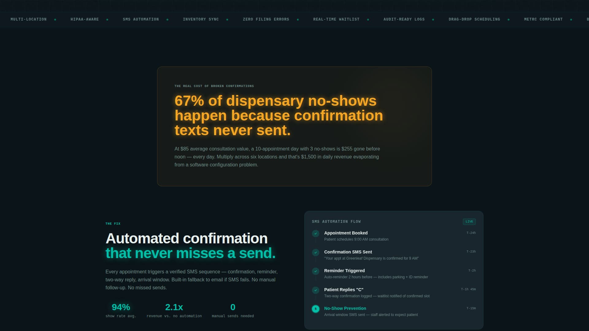 Dispense - Powerful Dispensary Landing Page Template