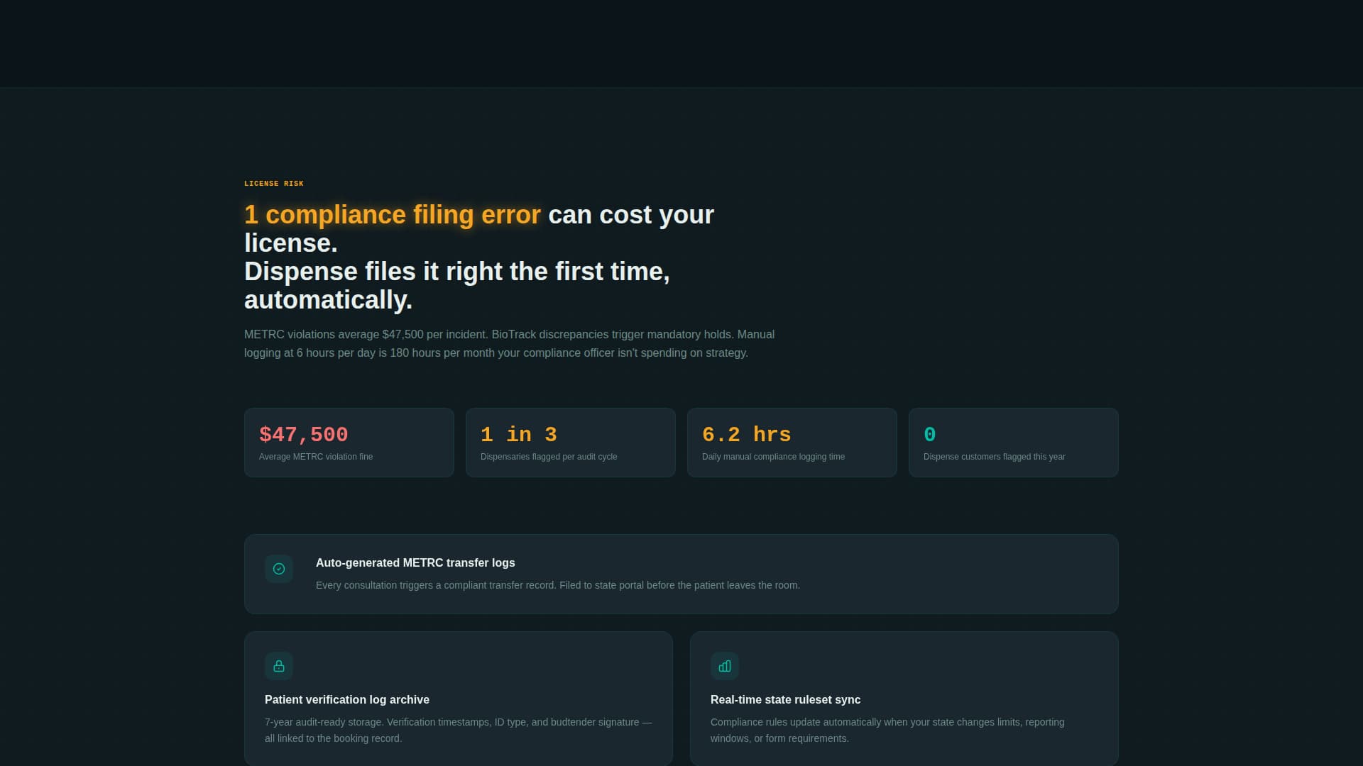Dispense - Powerful Dispensary Landing Page Template