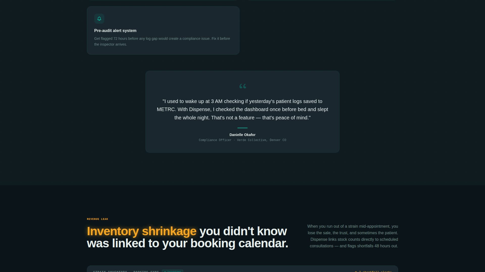 Dispense - Powerful Dispensary Landing Page Template