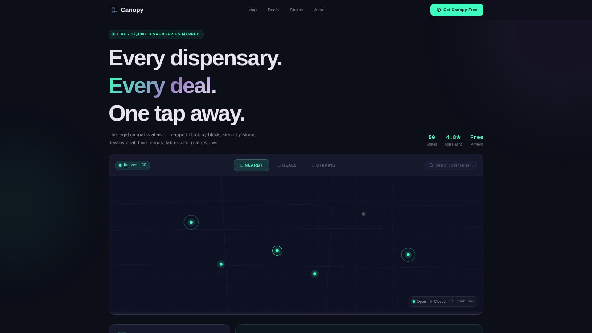 Cannabis Digital Presence Cost Calculator Website Template