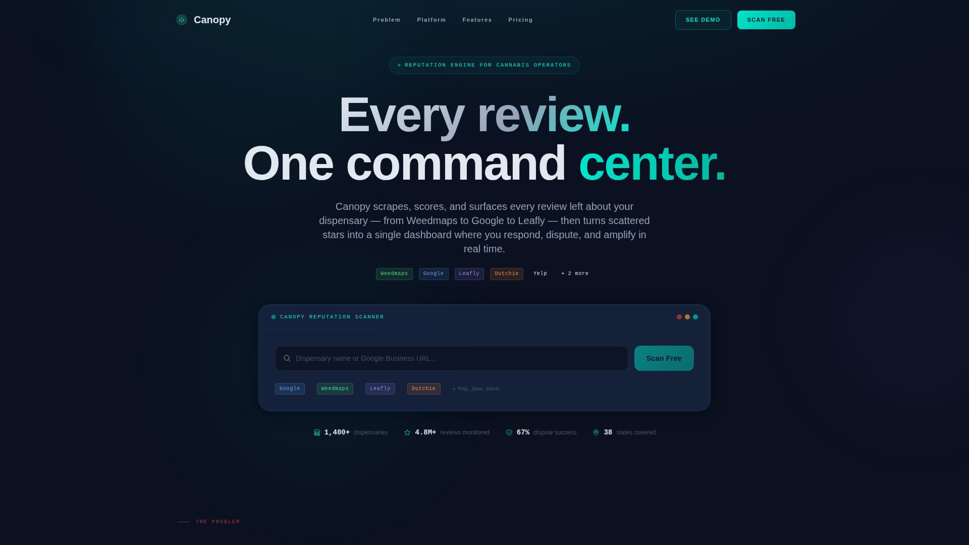 Cannabis Software & SaaS Reviews Website Template