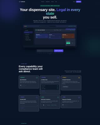 Cannabis Software & SaaS Professional Website Template