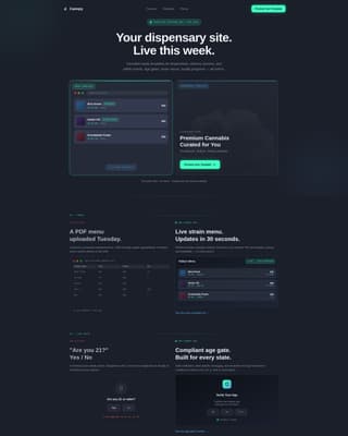 Canopy - Premium Cannabis Landing Page Template